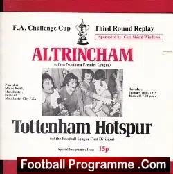 Altrincham v Tottenham 1979 – FA Cup