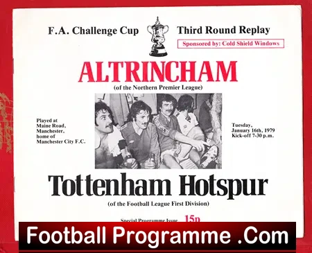 Altrincham v Tottenham 1979 – FA Cup Game