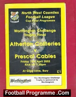 Atherton Collieries v Prescot Cables 2002 – Cup Final