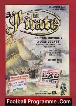 Bristol Rovers v Notts County 1990 – Trophy Final