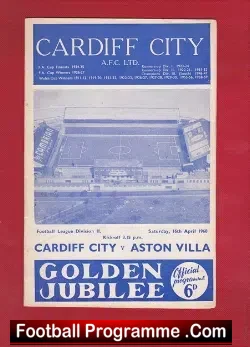 Cardiff City v Aston Villa 1960