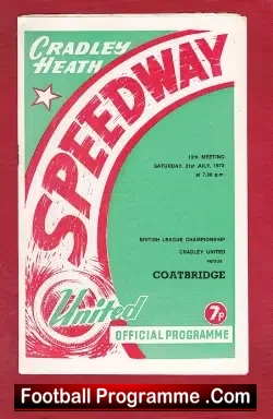 Cradley Heath Speedway v Coatbridge 1973
