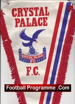 Crystal Palace Football Pennant 1970s