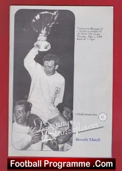 Danny Blanchflower Testimonial Benefit Tottenham Spurs 1990