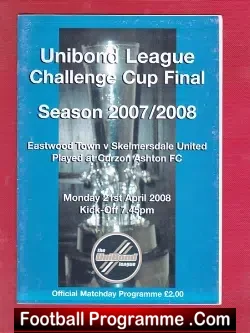 Eastwood Town v Skelmersdale United 2008 – Cup Final