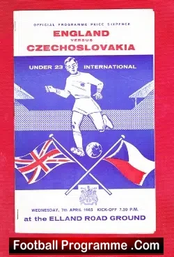 England v Czechoslovakia 1965 – U23 at Leeds + Norman Hunter