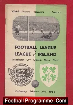 Football League v League Of Ireland 1954 – Busby Babe – Johnny Berry