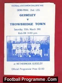 Guiseley v Trowbridge Town 1991 – Semi Final