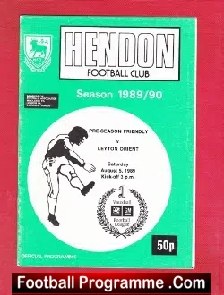 Hendon v Orient 1989
