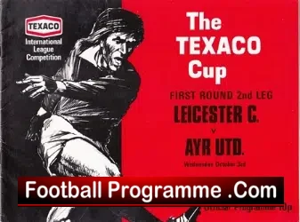 Leicester City v Ayr United 1973 – Texaco Cup Match