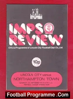 Lincoln City v Northampton Town 1974