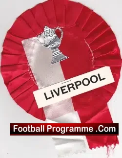 Liverpool Football Club Old Football Rosette 1960s - football memorabilia