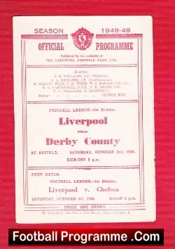 Liverpool v Derby County 1948 – 1940s