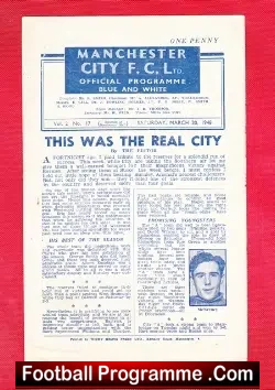 Manchester City v Newcastle United 1948