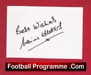 Manchester United Maurice Setters Autograph Card - football programme