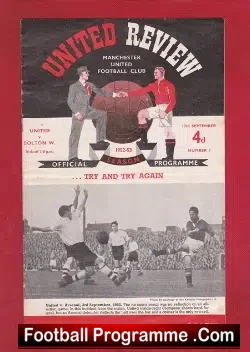 Manchester United v Bolton Wanderers 1952