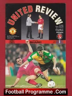 Manchester United v Charlton Athletic 1994 - football programme
