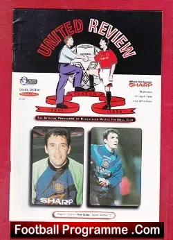 Manchester United v Leeds United 1996 - football programme