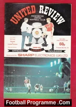 Manchester United v Oxford United 1989 - FA Cup - football programme