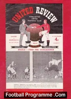 Manchester United v Sheffield Wednesday 1952