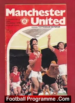 Manchester United v Tottenham 1978