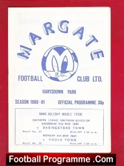 Margate v Basingstoke Town 1981 + Poole Town