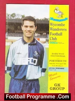 Mark West Testimonial Benefit Match Wycombe Wanderers 1993