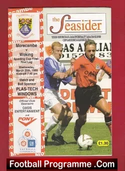 Morecambe v Woking 1998 – Cup Final