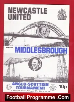 Newcastle United v Middlesbrough 1975 – Anglo Scottish Cup