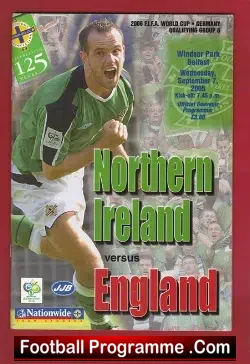 Northern Ireland v England 2005