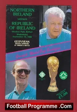 Northern Ireland v Ireland 1988 – World Cup QL