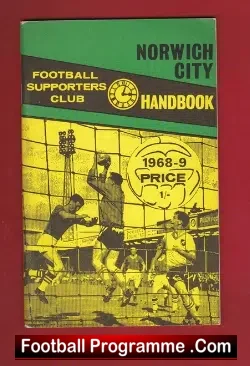 Norwich City Football Club Official Handbook 1968 – 1969