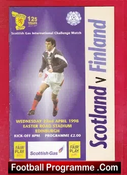 Scotland v Finland 1998