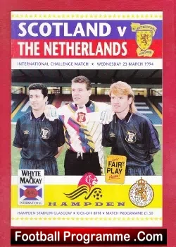 Scotland v Holland 1994