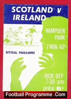 Scotland v Northern Ireland 1962 – at Hampden Park