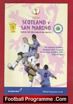 Scotland v San Marino 2001 – Glasgow