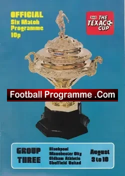 Sheffield United v Manchester City 1974 - Denis Law Last Game - football programme