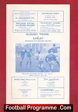 Slough Town v Aveley 1970 – Amateur Cup