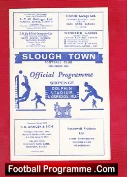 Slough Town v Dagenham 1967 – Athenian League