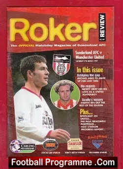 Sunderland v Manchester United 1997 - football programme