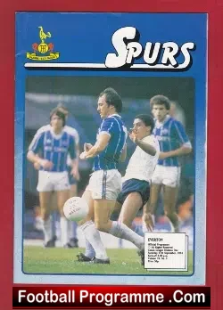 Tottenham Hotspur v Everton 1983 – Multi Autographed