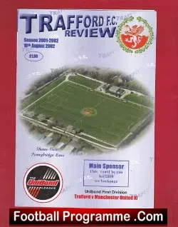 Trafford v Manchester United 2002 Unibond League Under 19s ERROR
