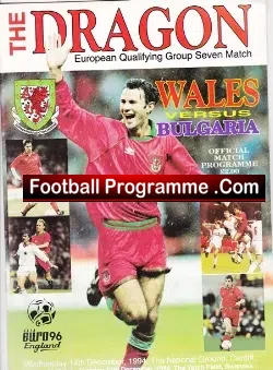 Wales v Bulgaria 1994 – Welsh Football