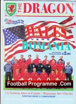 Wales v Romania 1993 – Cymru Football