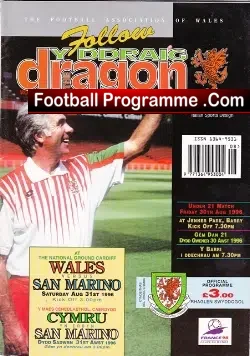 Wales v San Marino 1996 – Cymru Football
