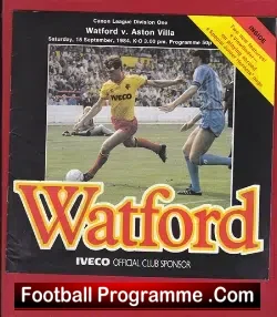 Watford v Aston Villa 1984