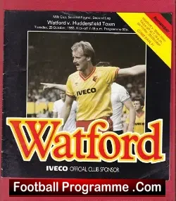Watford v Huddersfield Town 1983 - football programme