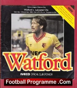 Watford v Leicester City 1983 - football programme
