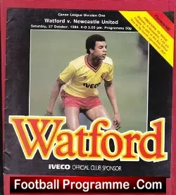 Watford v Newcastle United 1984