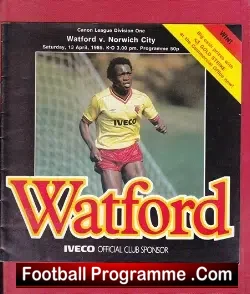 Watford v Norwich City 1985